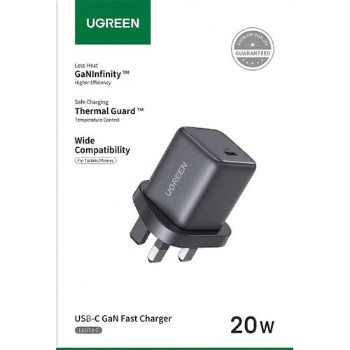 X512 USB-C GaN Fast Charger 20W PD Charger - UK Plug