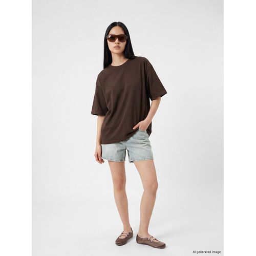 High Waisted Mom Fit Women's Denim Shorts