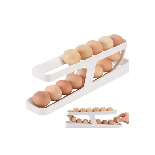 Practical two-tier egg organizer with a space-saving design for the fridge and kitchen – keeps eggs fresh, organized, and easily accessible. Perfect for the modern home._ Egg Organizer - Egg Holder - Home Supplies - Kitchen Supplies Kitchen Tools