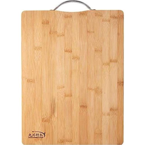 ECVV Extra Large Premium Bamboo Cutting Board, Wooden Chopping Board Kitchen Cutting Board With Juice Grooves. Natural Bamboo