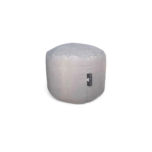 Modern Round Pouf Ottoman Bean Bag Footstool 60x40 cm Boucle Sabia Fabric Lux 750 Floor Chair Stool Decor for Living Room