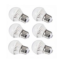 E27 LED Bulb Pack - 12 W - 180° - 6 Pcsاضاءه صفراء