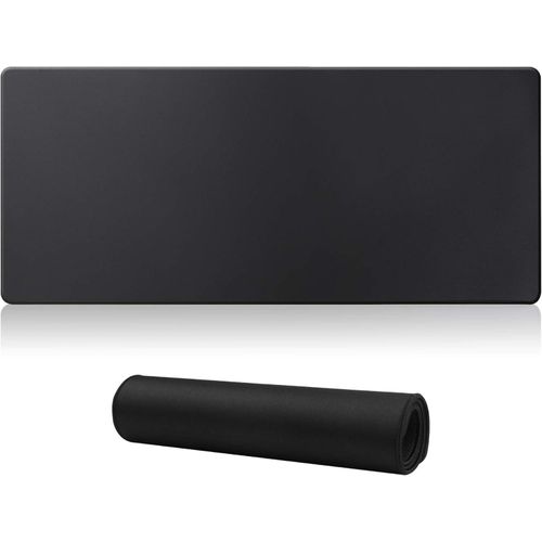 Large Gaming Mouse Pad with Stitched Edges,27.5x11.8In Extended Mouse Pad with Non-Slip Natural Rubber Base for Gamer/Desktop/Office/Home (70x30 Blackus)