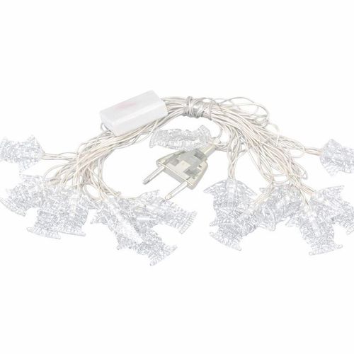ROXYSTORE Ramadan Decoration White Crystal Light Curtain - 14 Pieces - K-10
