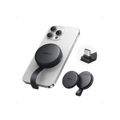 Anker MagGo USB-C Adapter, SD Card Reader for iPhone 16/15 Series, Portable Magnetic Memory Card Reader with Built-in Cable, Slot for SD&TF Card, 312MB/s Max Data Transfer for USB C Devices