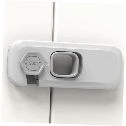3 Pack Child Proof Safety Locks for Cabinets, Fridge & Doors, Heavy Duty Adhesive Latches, Easy Install Multi-Use Baby Safety Straps for Home