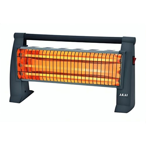 ak-2820 electric heater, 3 candles - black