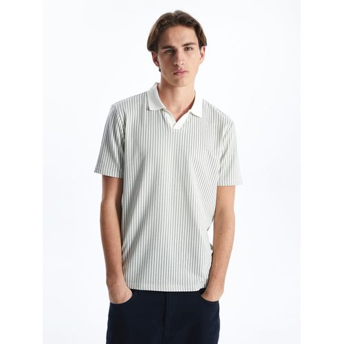 Polo Neck Striped Men's T-Shirt