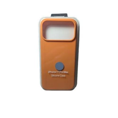 Premium Silicone Case with Camera Protection for iPhone 17 Pro Max - Orange
