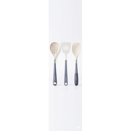 Farouy Silicone Kitchen Utensil Set - 3 Pieces, Modern Design and Elegant Colors
