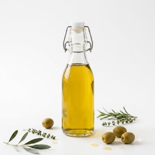 300ml Glass Oil and Vinegar Bottle with Airtight Lid, Suitable for Olive Oil, Apple Cider Vinegar, Sauces, Chili Oil, Pomegranate Molasses, Elegant Design for Kitchen and Dining