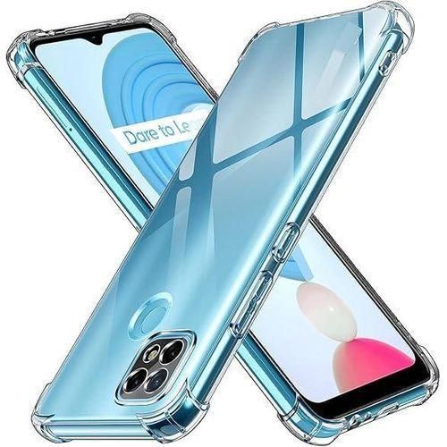 Transparent case for Oppo A15/A15S, soft and shockproof back with reinforced silicone shock-absorbing dot (transparent) from Dahi store