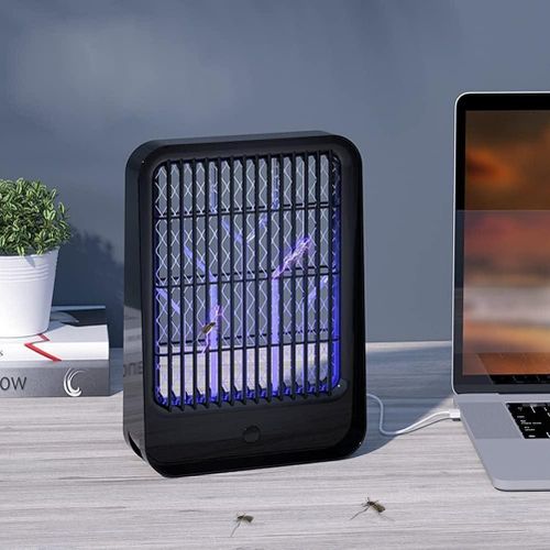 Professional-Grade Mosquito Killer Racket – Quiet Electric Bug Zapper with LED Light & Safe Mesh, Rechargeable German Build for Home, Bedroom, and Outdoor Protection