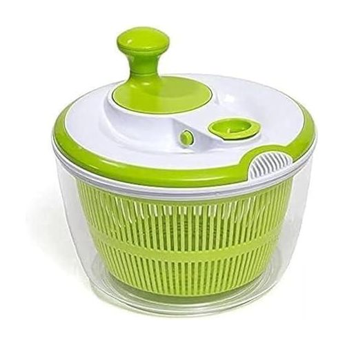 Manual Vegetable Dryer – Wash & Dry Vegetables - Practical & Quick Design - Ideal for Lettuce, Arugula, Dill, Cilantro, Parsley - Large Capacity & Easy to Use