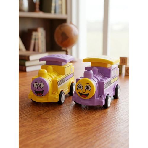 Push-to-Move Train Toy for Kids - No Batteries Required-2 Pieces