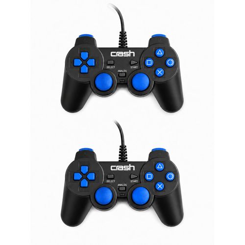 X2 Dual Wired USB Gaming Controllers for PC Professional Analog Digital Control Comfortable Ergonomic Design Fast Responsive Buttons Compatible with Windows Ideal for Football and Fighting Games
