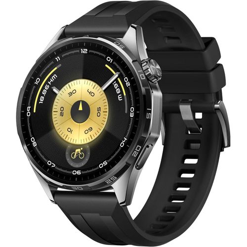 WATCH GT 6 GPS 46mm Smart Watch, 1.47''AMOLED Touchscreen, up to 21 days battery life, Cycling,100+ Sports Mode, iOS & Android, All-day Health Monitoring, Emotional Wellbeing, Black