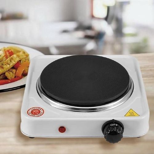 Kitchen Double Electric Hot Plate - Stainless Steel Cooking Surface - Temperature Control