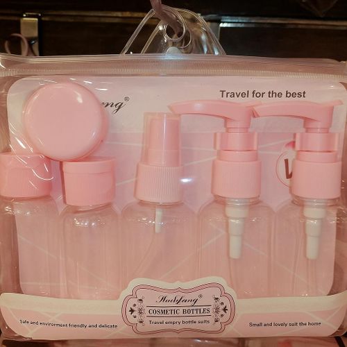 مجموعة زجاجات تجميل للسفر من 6 قطع