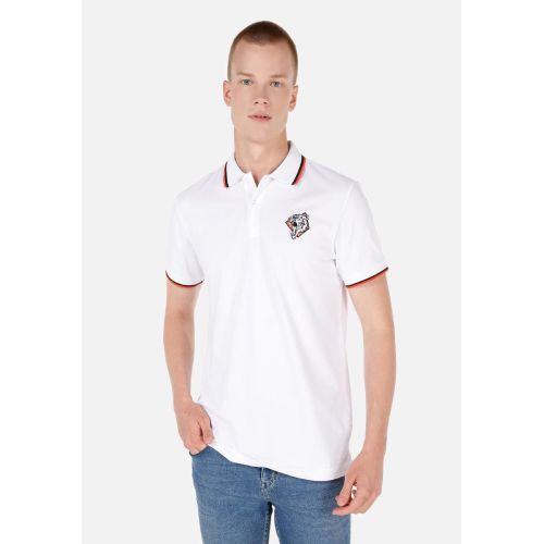 Men Short Sleeve Polo Shirt White