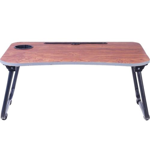 Wooden Laptop Table Global Brand Metal Legs Foldable Multi Color