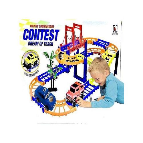 st 32pcs Construction Race Tracks for Kids Toys - Electric Car Set