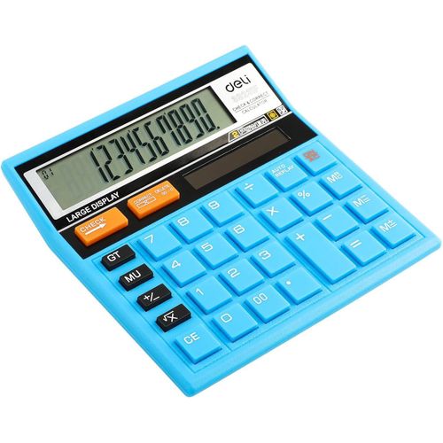 E39231F 12 Digits Dual Powers Check 12 Digits Dual Power Calculator Blue