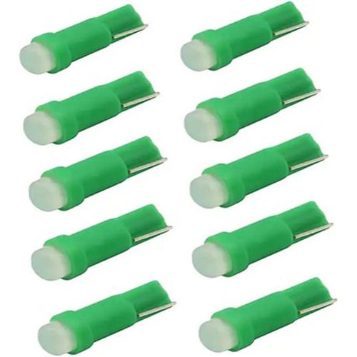 لمبة إضاءة ليد سافايا T5 عالمية عالية السطوع ، تصميم مدمج وقوي يعطيك إضاءة ساطعة طقم لمبات ليد قياس للسيارة سافايا مصابيح ليد سفايا T5 LED (لون اخضر - 10 قطع) - من كابرمصر 2020