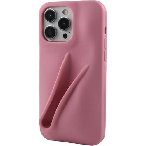 Soft-touch silicone mobile phone case for iPhone 15 Pro Max/14 Pro Max, simple matte design, shockproof and fingerprint-resistant cover.