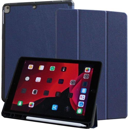 Protective case for Apple iPad Air 3 10.5-inch, Smart Flip Protective Case for Apple iPad Air 3-Pro 10.5-inch with Pencil Holder and Flexible Back, Blue