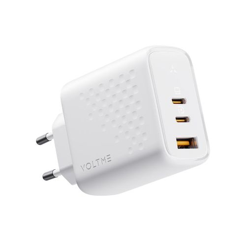 67W 3-Port GaN Fast Type C Charging Block, Compact Foldable Wall Charger, PD Fast Charging Power Adapter for MacBook Pro/Air 13/14 Inch iPhone 17/16/15, Ipad Pro, Galaxy S24
