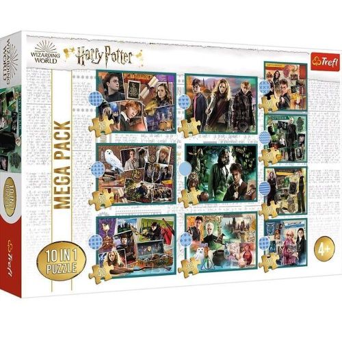 In the world of Harry Potter 10 in 1 Puzzle (48+35+20) Pieces - 90392