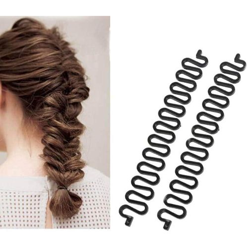 4-Pack Hair Twist Clips for Women – French Styling Tools for Braids & Updos – Lightweight, Flexible & Anti-Slip Hair Accessories – Perfect for Quick Hairstyles at Home or Travel
