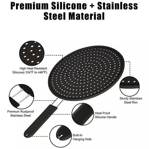 Premium Non-Stick Tefal Stove Heat Diffuser & Simmer Ring with Metal Handle.