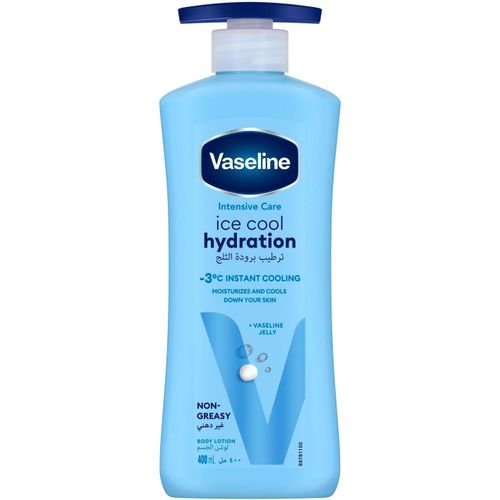 Vaseline® Body Lotion Intensive Care Ice Cool Hydration hydrates and cools your skin down by -3 °C 400ML