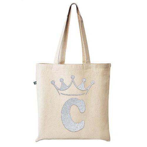 tote bag white High quality 100% lines handbag white distinctive design and shapes, multi-use (travel/lecture/club/work), letter C silver crown