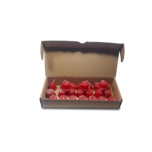 Unscented Pink Candles (Taper/Cap-style) – Height: 25mm, Base Diameter: 25mm – Suitable for occasions and emergencies – Pack of 24 candles.
