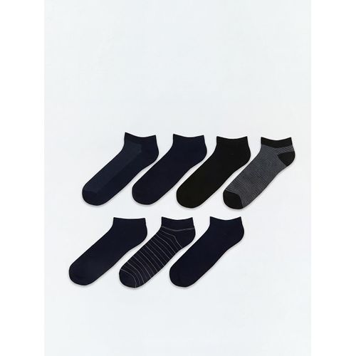 Patterned Bamboo Men's Trainer Socks 7 Pack