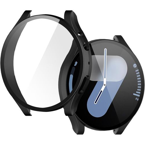 Hard PC Protective Case Compatible For Samsung Galaxy Watch 6 44 Watch, Edge Protector Bumper Cover Shell Black