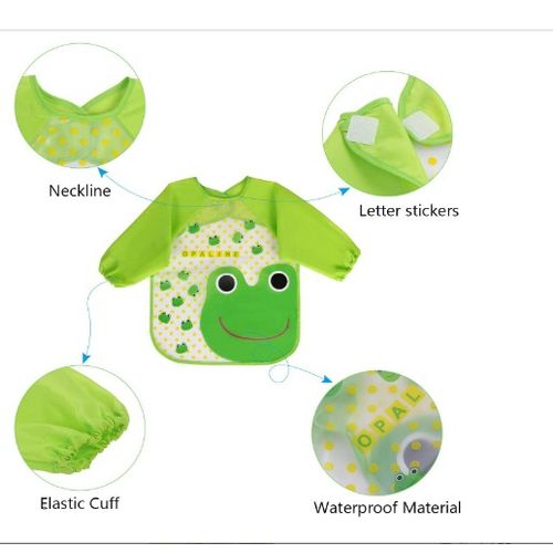 Baby Waterproof Anti-Dirty Drawing Apron for Kids - Unisex Feeding Bib