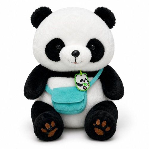 Panda Doll with Bag - Black & White - 8888