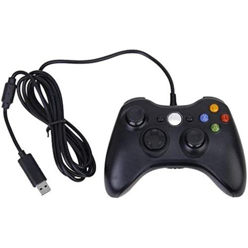 Wired Controller Gamepad Joystick For Xbox 360 - Black Color