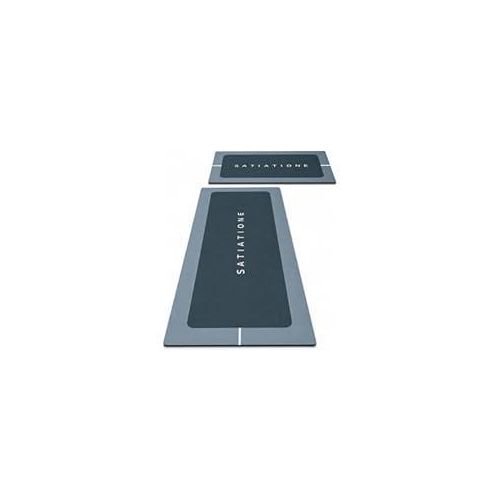2 Piece Floor Mat Set, Soft PVC Rugs with Non Slip Leather Backing for Bathroom Kitchen Bedroom, Multipurpose Washable Home Mats 120x40 and 60x40 cm