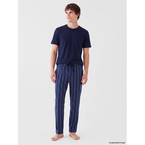 Regular Fit Striped Men's Pyjamas Set