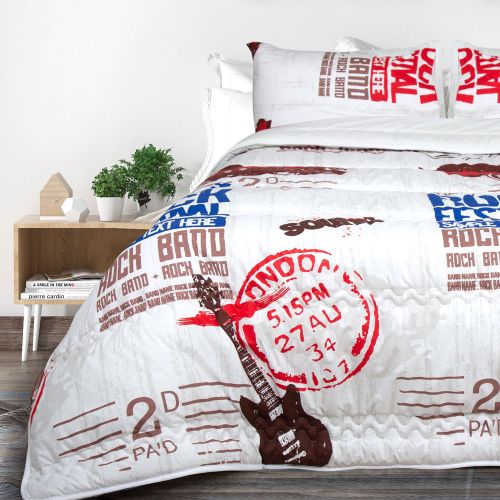 طقم ملاءات سرير عائلية قطنية 3 قطع بحجم 180 × 250 سم - موديل 172