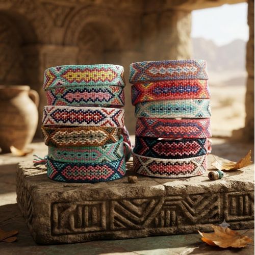 12-Piece Premium Hand-Woven Colorful Friendship Bracelet Set – Vibrant Bohemian Style Multi-Pattern Wristband Collection for Versatile Daily Wear