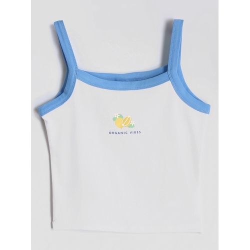 Square Neck Girls Crop Tank Top
