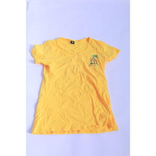 basic short sleeves tshirt for men-yellow-m
