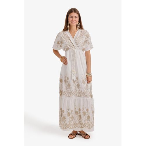 Wrap-Style Bodice Dress