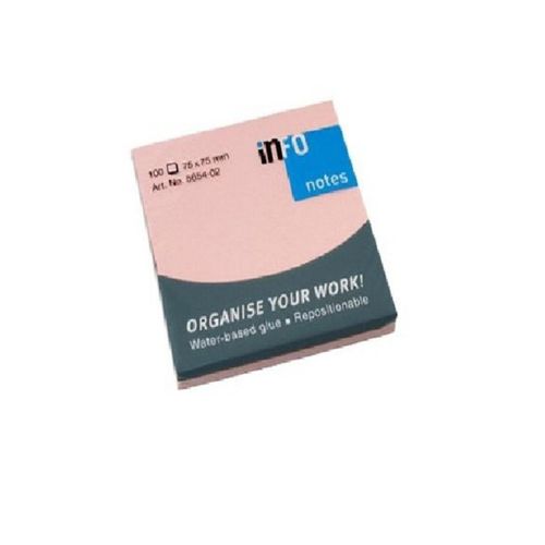 Pink Sticky Notes 75 X 75 MM
